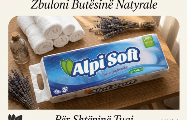 AlpiSoft Letër Higjienike Natyrale – 10 Rula (Blu)